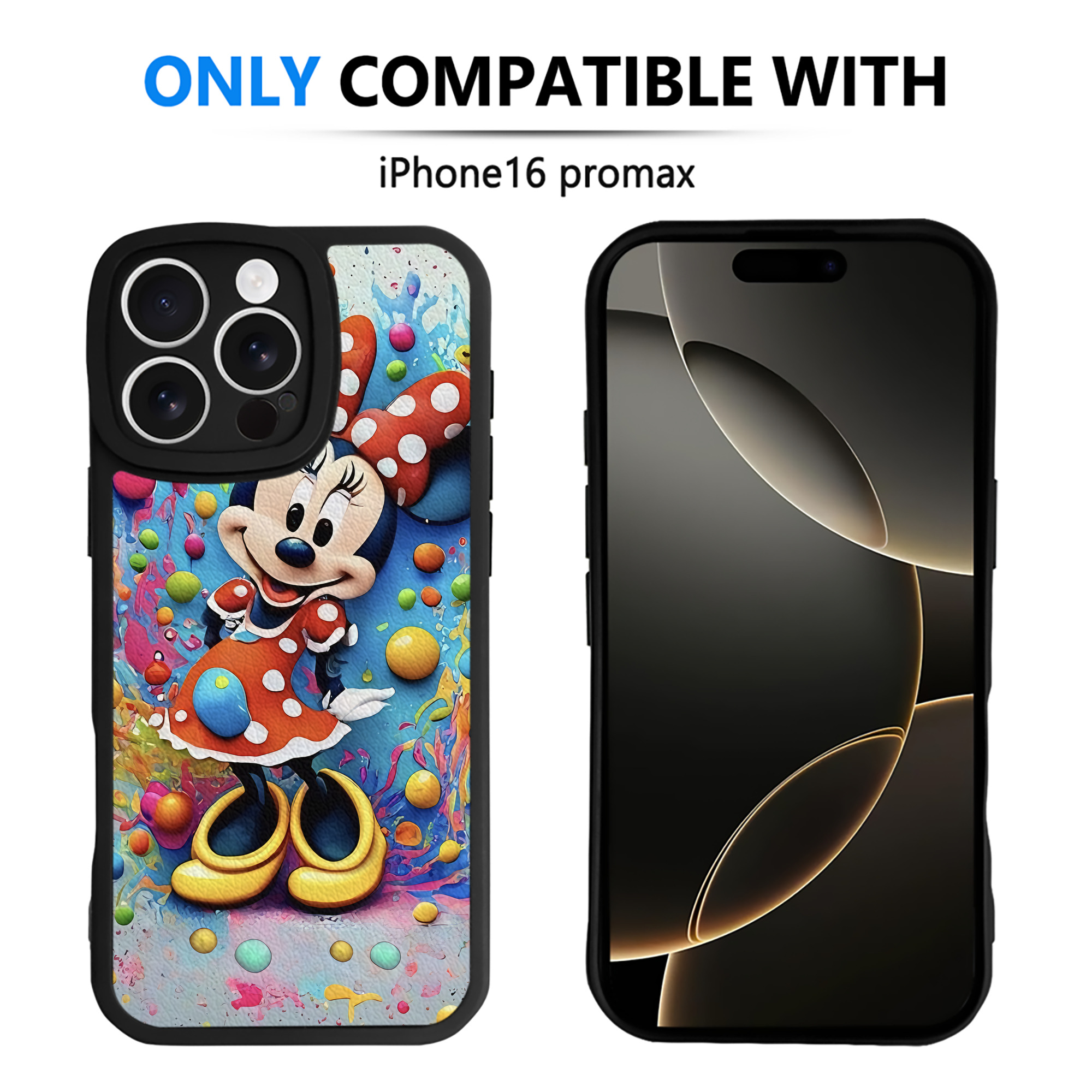 （画像用） ミッキーマウス Mickey Mouse 【iPhone 16シリーズ対応】シリコンスマホケース（レザー調） 材質：シリコン